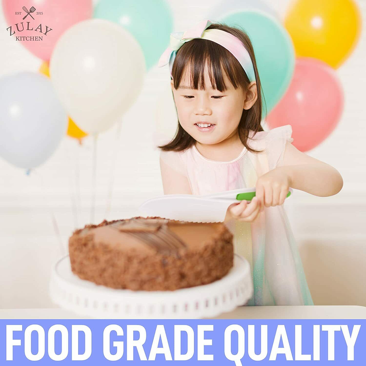 3 Piece Kids Knife Set Safe Fun Cooking Cutting Fruits, Veggies, Sandwiches Cake - Fresh Stock Dated February 2026