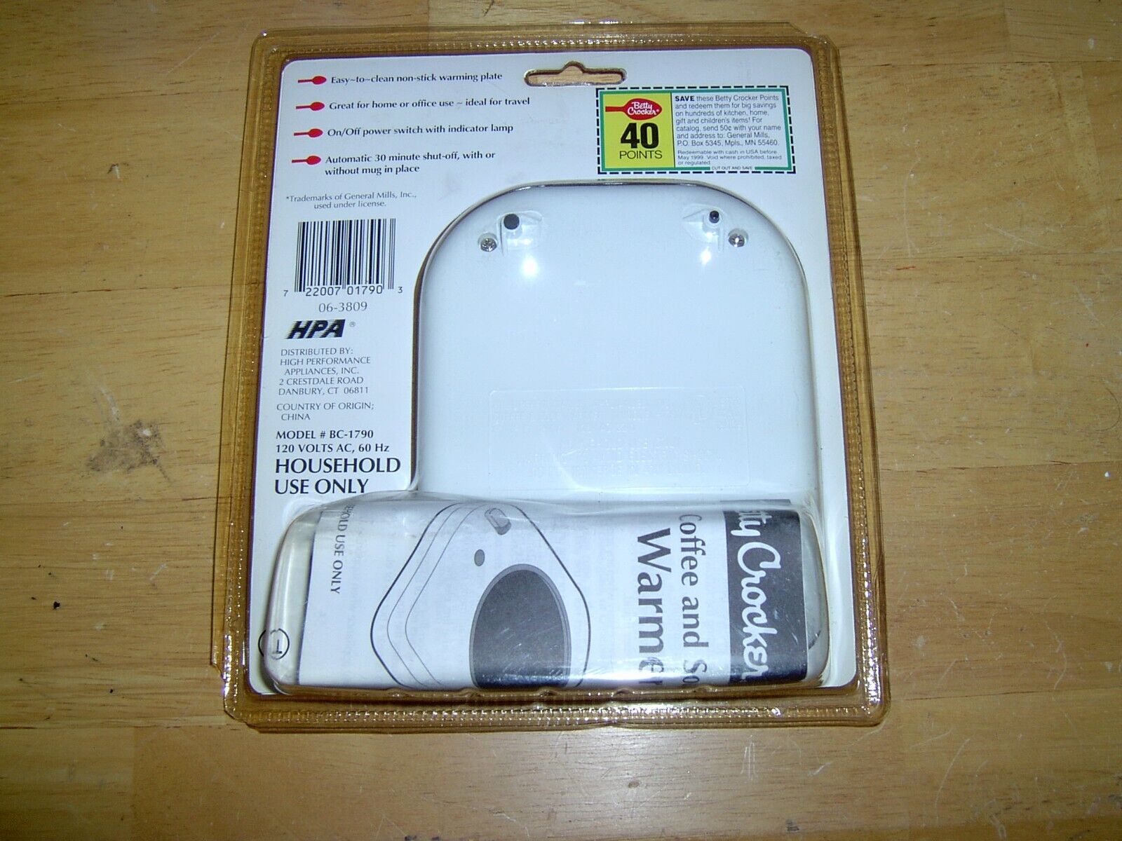 BETTY CROCKER COFFEE & SOUP WARMER COMPACT & PORTABLE  NIB - Fresh Stock Dated February 2026