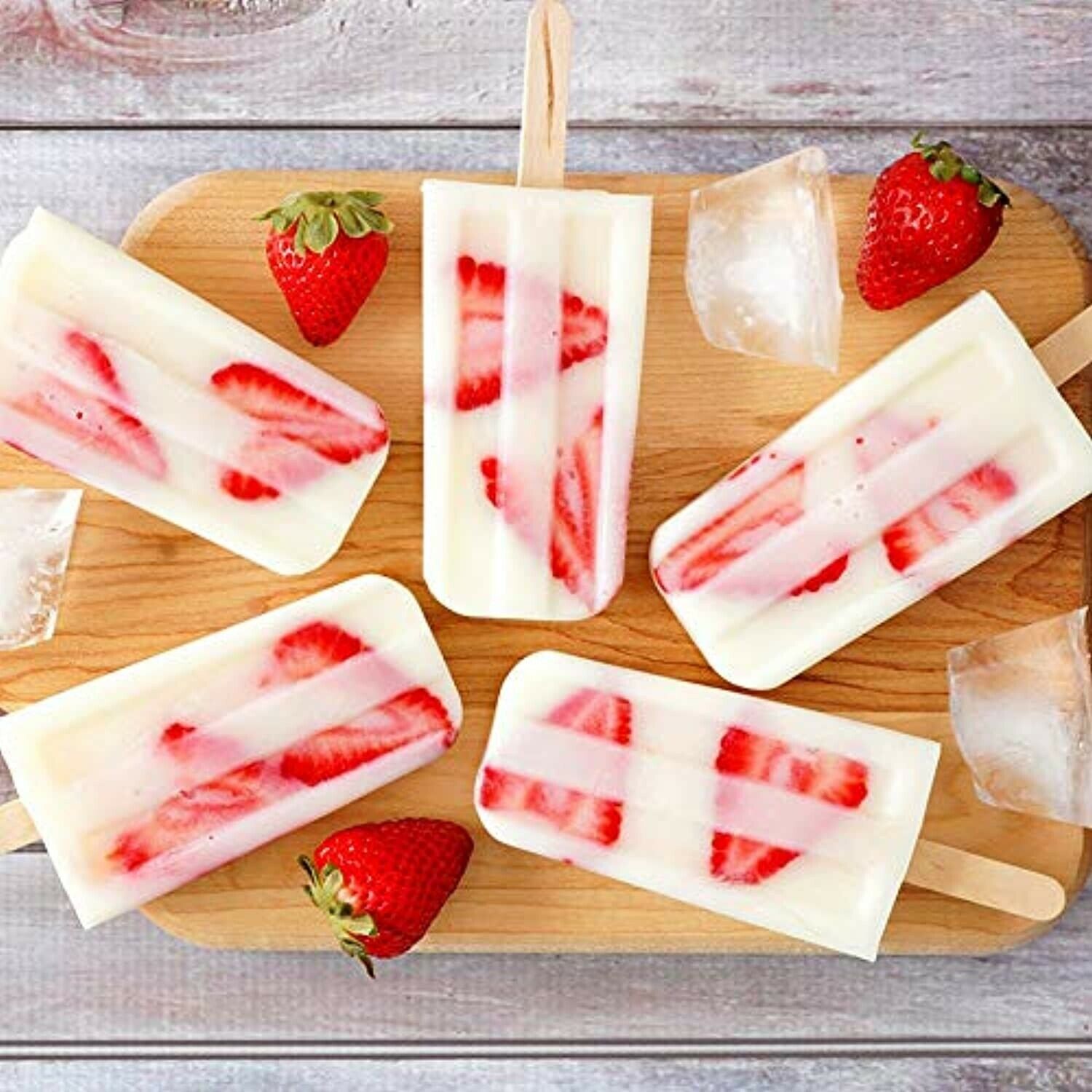 Ozera Popsicle Molds, 10-Cavity Popsicle Maker Mold Grade Silicone Popsicle Mold - Fresh Stock Dated February 2026