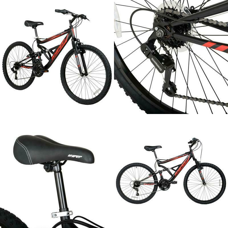 26 Inch Shocker Mens Dual Suspension Mountain Bike Shimano Equipped Black - Fresh Stock Dated December 2025