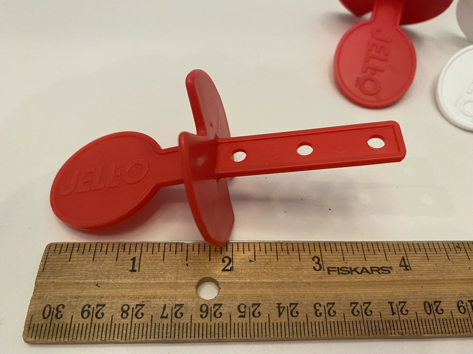 Lot of 4 Jell-O Popsicle Frozen Pop Maker Sticks Red and White - Fresh Stock Dated February 2026