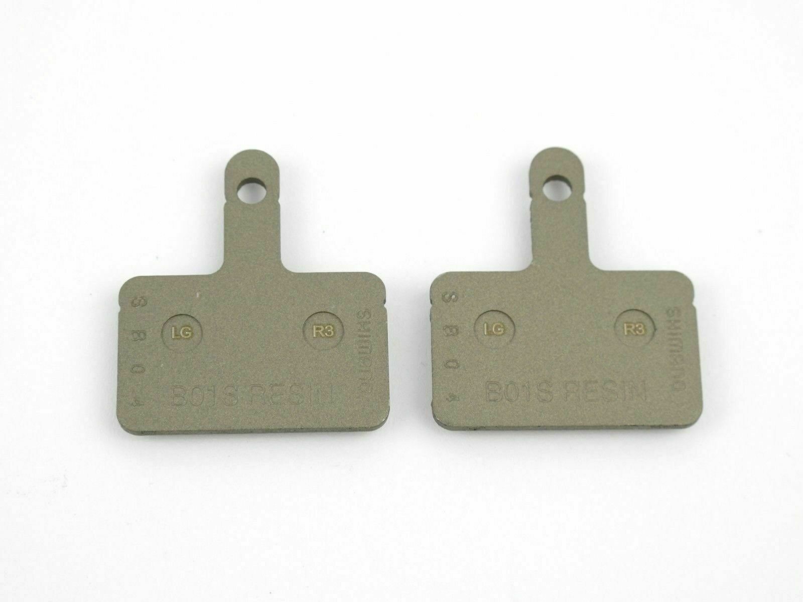 New 2 Pair For Shimano B01S Resin Disc Bicycle Brake Pads with Spring and Pin - Fresh Stock Dated December 2025