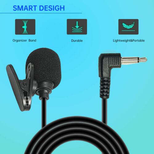 3.5MM External Microphone Car Radio Mic for Bluetooth GPS DVD Stereo Receiver F - Fresh Stock Dated December 2025