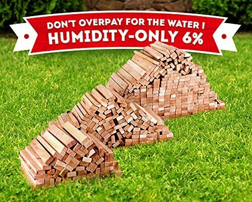 Kindling Wood fire Starter Sticks 300 pc - Kiln Dried Firewood - Fire Starter fo - Fresh Stock Dated December 2025