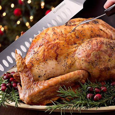 Kessaku Carving Slicing Knife Dynasty Series German Steel Granton Edge 12-Inch - Fresh Stock Dated January 2026