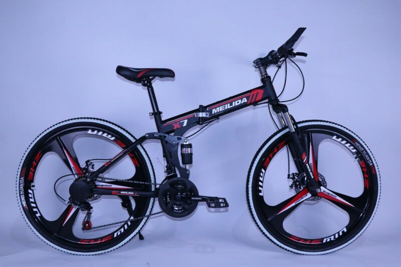 26in Folding Mountain Bike Shimanos 21 Speed Bicycles Full Suspension MTB Bikes - Fresh Stock Dated December 2025