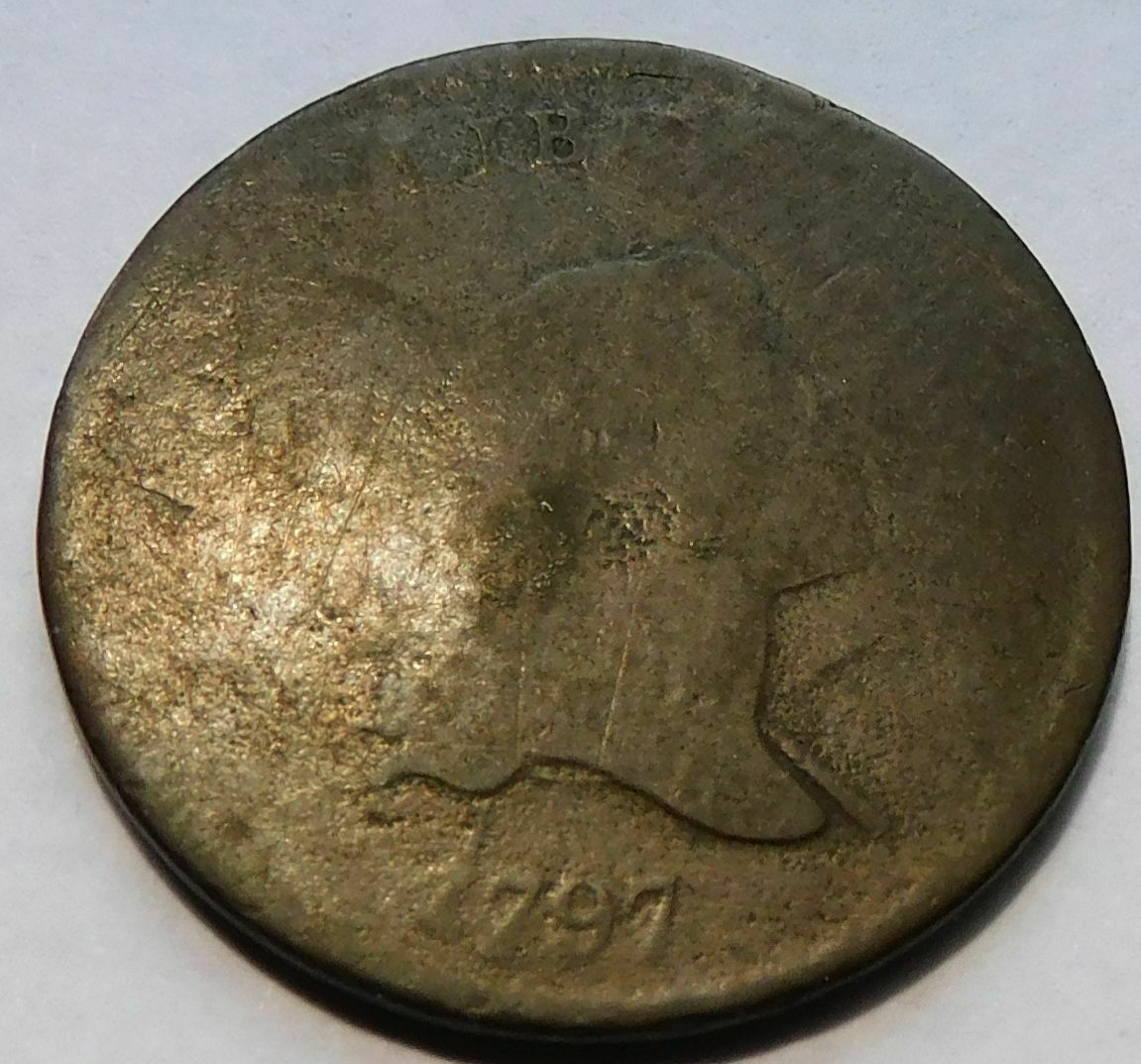 1797 Liberty Cap Half Cent - AG, Early Date 1/2C Penny - Fresh Stock Dated December 2025