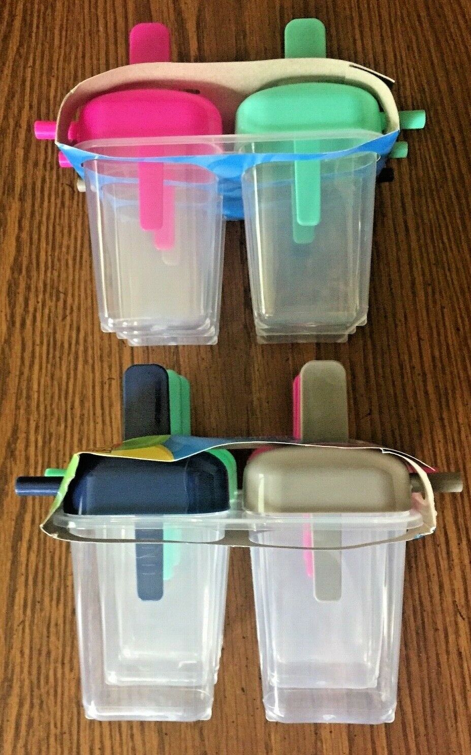 12 ICE POP MOLDS POPSICLE MAKER FROZEN TREATS DISHWASHER SAFE W/ STICKS & COLORS - Fresh Stock Dated February 2026