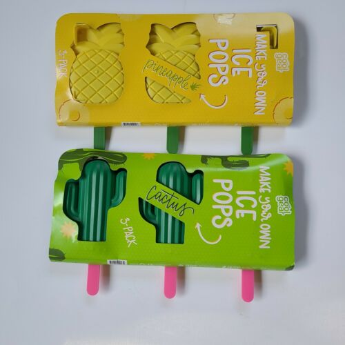 Cool Gear Cactus & Pineapple Popsicle Maker Molds As Seen On TikTok damaged box - Fresh Stock Dated February 2026
