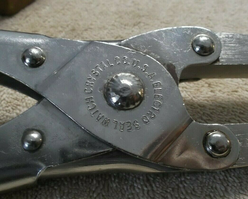 Complete Vintage USA>ELECTRO-GLAS< SEAL Watchmakers CRYSTAL INSERTING TOOL-W/Box - Fresh Stock Dated December 2025