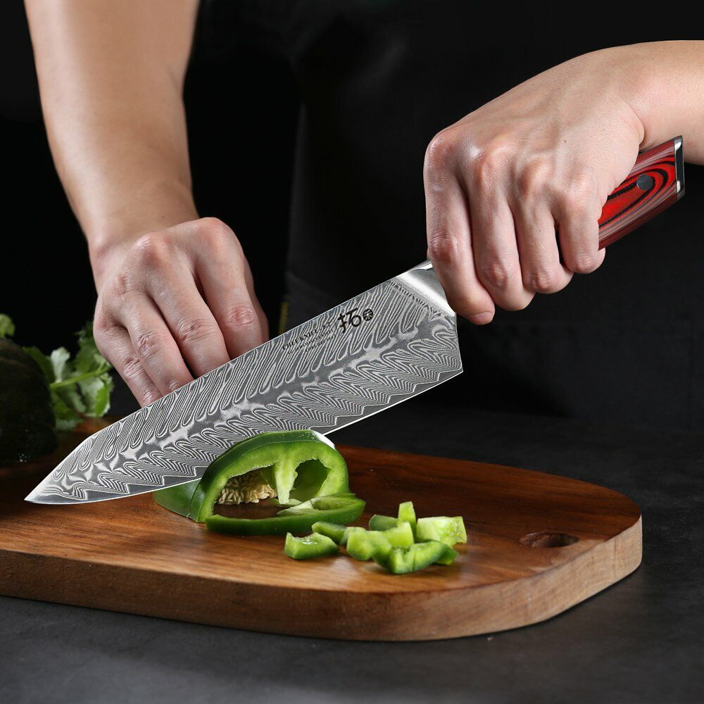 TURWHO 8.2inch Chef Knife 67-Layer Japanese VG10 Damascus Steel Kitchen Knives - Fresh Stock Dated February 2026