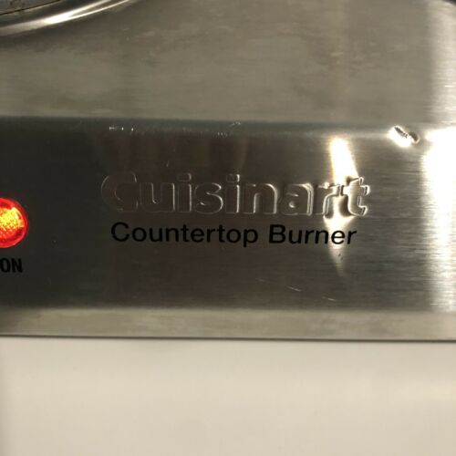 Cuisinart CB-60 Cast-Iron Double Burner, Heavy Duty, Silver - IT WORKS! - Fresh Stock Dated February 2026