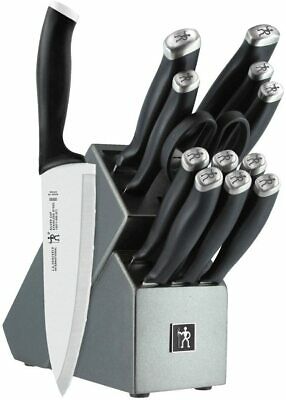 HENCKELS H13581-000 Silvercap Knife Block Set 14 Piece Black - Fresh Stock Dated January 2026