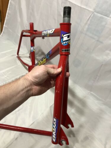 ORIGINAL PAINT DECALS 1990 DYNO DETOUR RED FRAME FORK BARS POST OLD SCHOOL BMX - Fresh Stock Dated December 2025