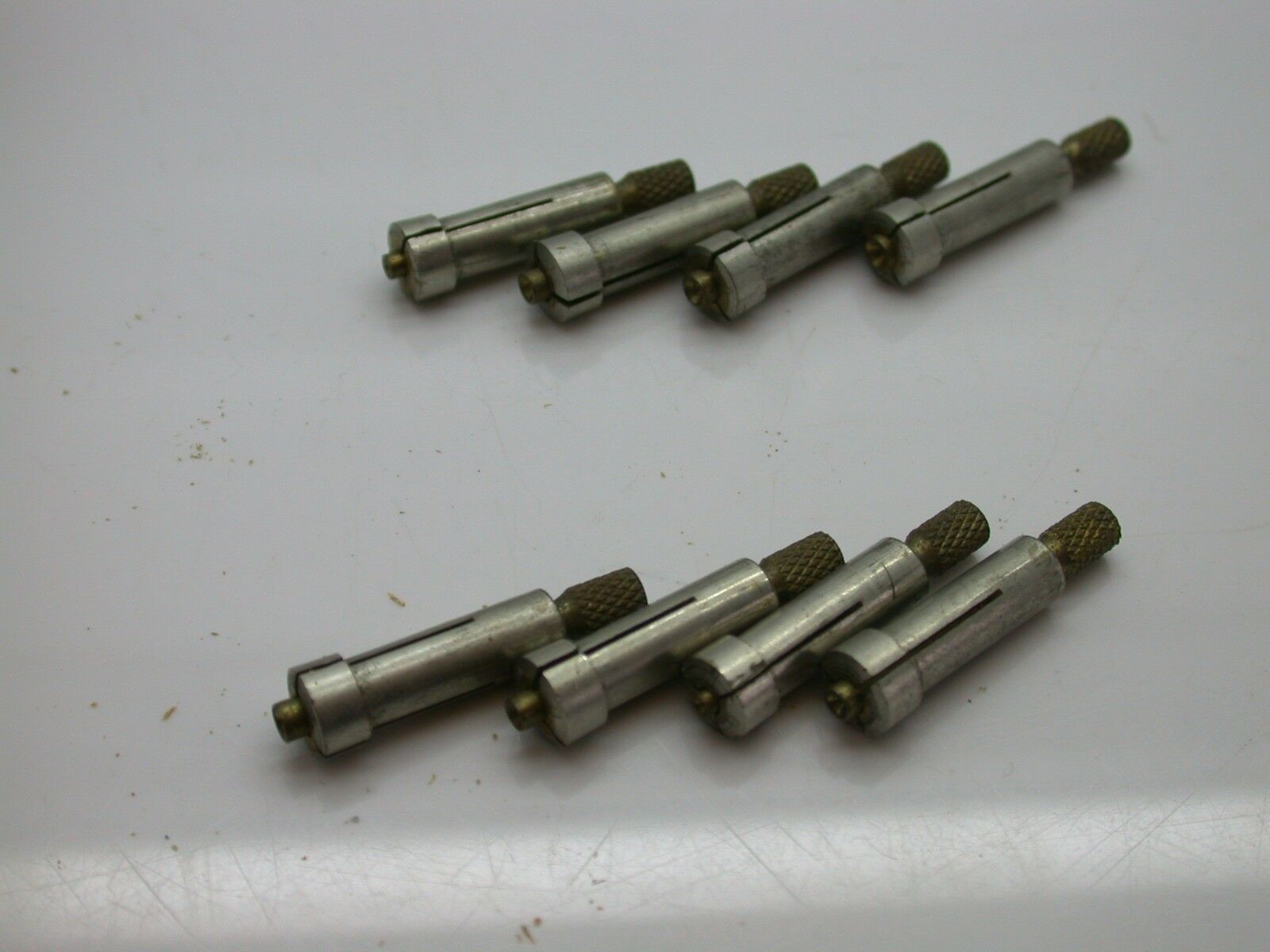 Watchmakers Vintage Set of 8 Jewel Chucks in Nice Original Wood Case - 1EE - Fresh Stock Dated December 2025