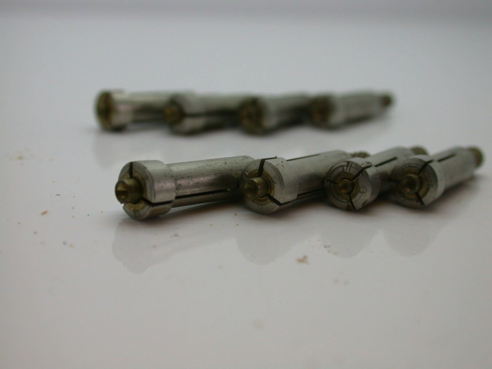 Watchmakers Vintage Set of 8 Jewel Chucks in Nice Original Wood Case - 1EE - Fresh Stock Dated December 2025