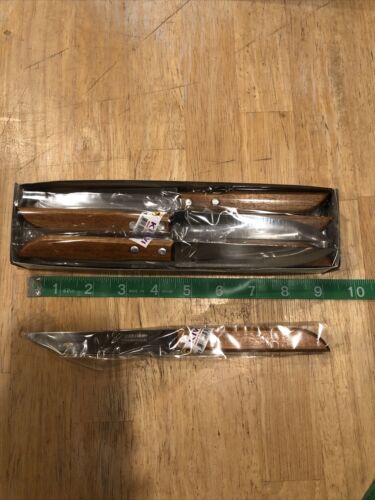 12 Pcs KIWI Knife Stainless Steel Wood Handle # 501 - Fresh Stock Dated January 2026