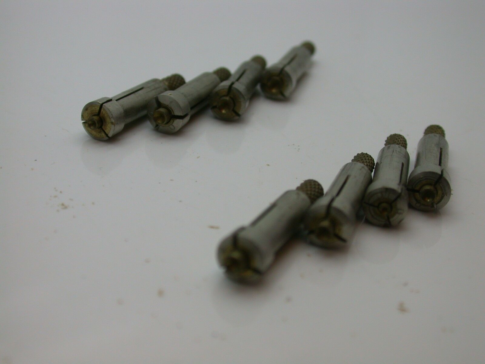 Watchmakers Vintage Set of 8 Jewel Chucks in Nice Original Wood Case - 1EE - Fresh Stock Dated December 2025