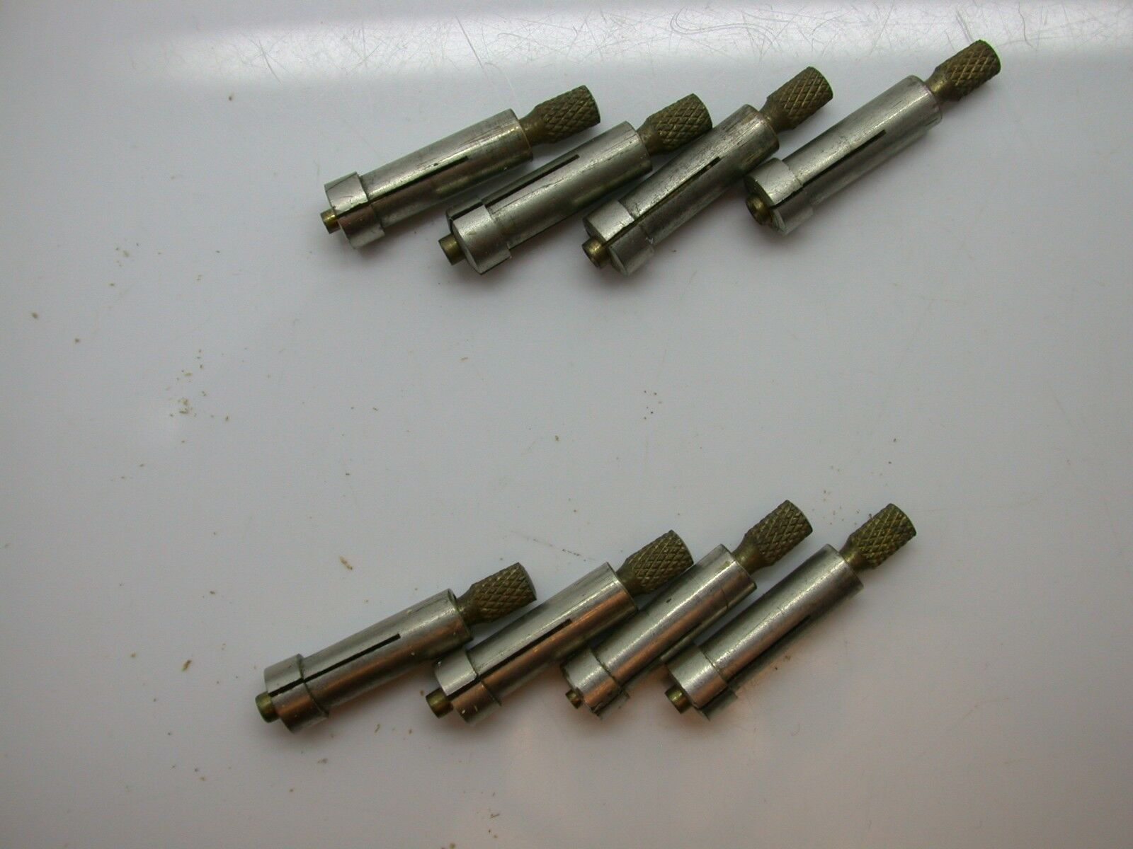 Watchmakers Vintage Set of 8 Jewel Chucks in Nice Original Wood Case - 1EE - Fresh Stock Dated December 2025