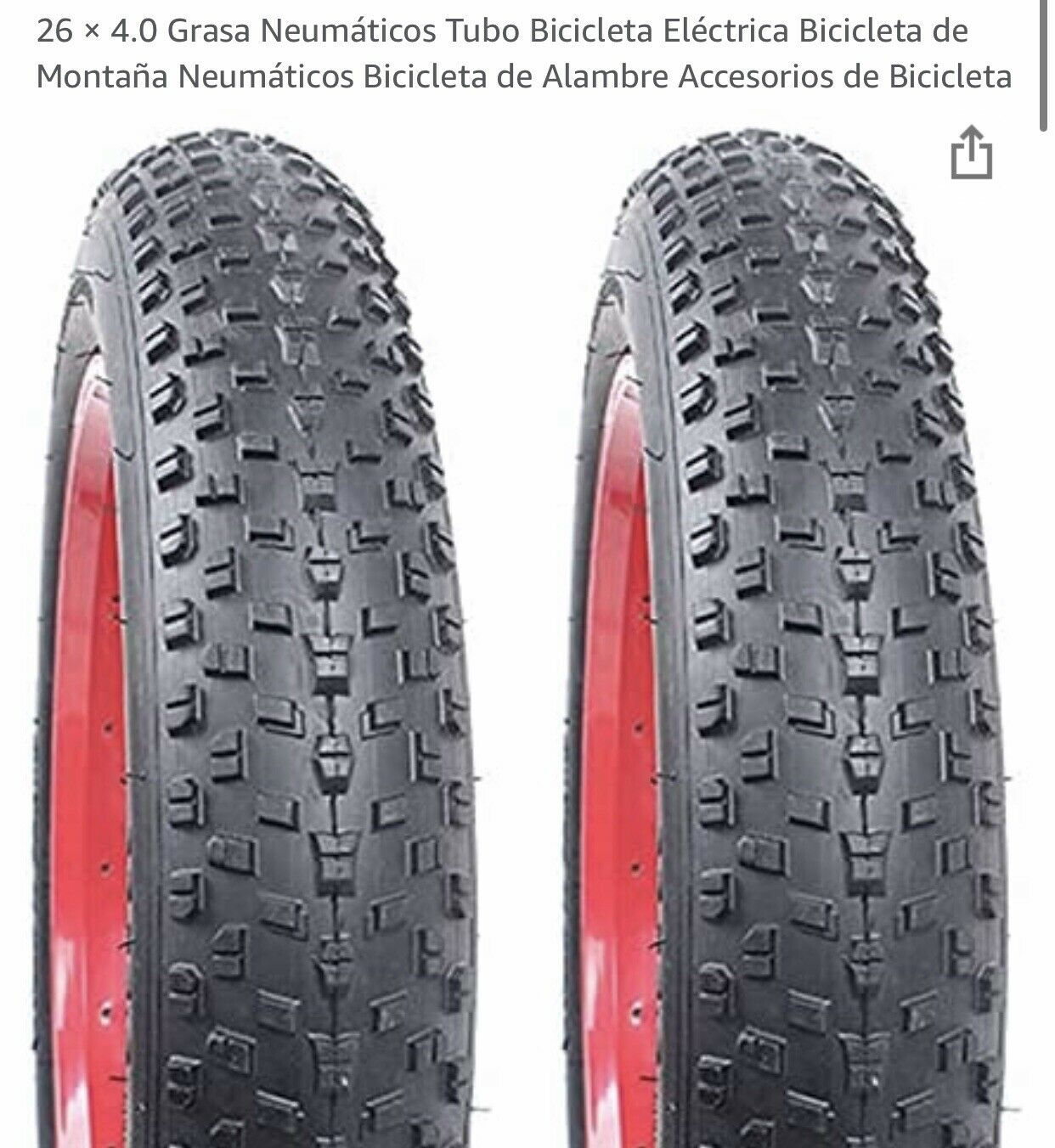 FAT TIRE 26 x 4.0 / for Electric Bicycle / Mountain Bike / Beach bike 26x4.0 - Fresh Stock Dated December 2025