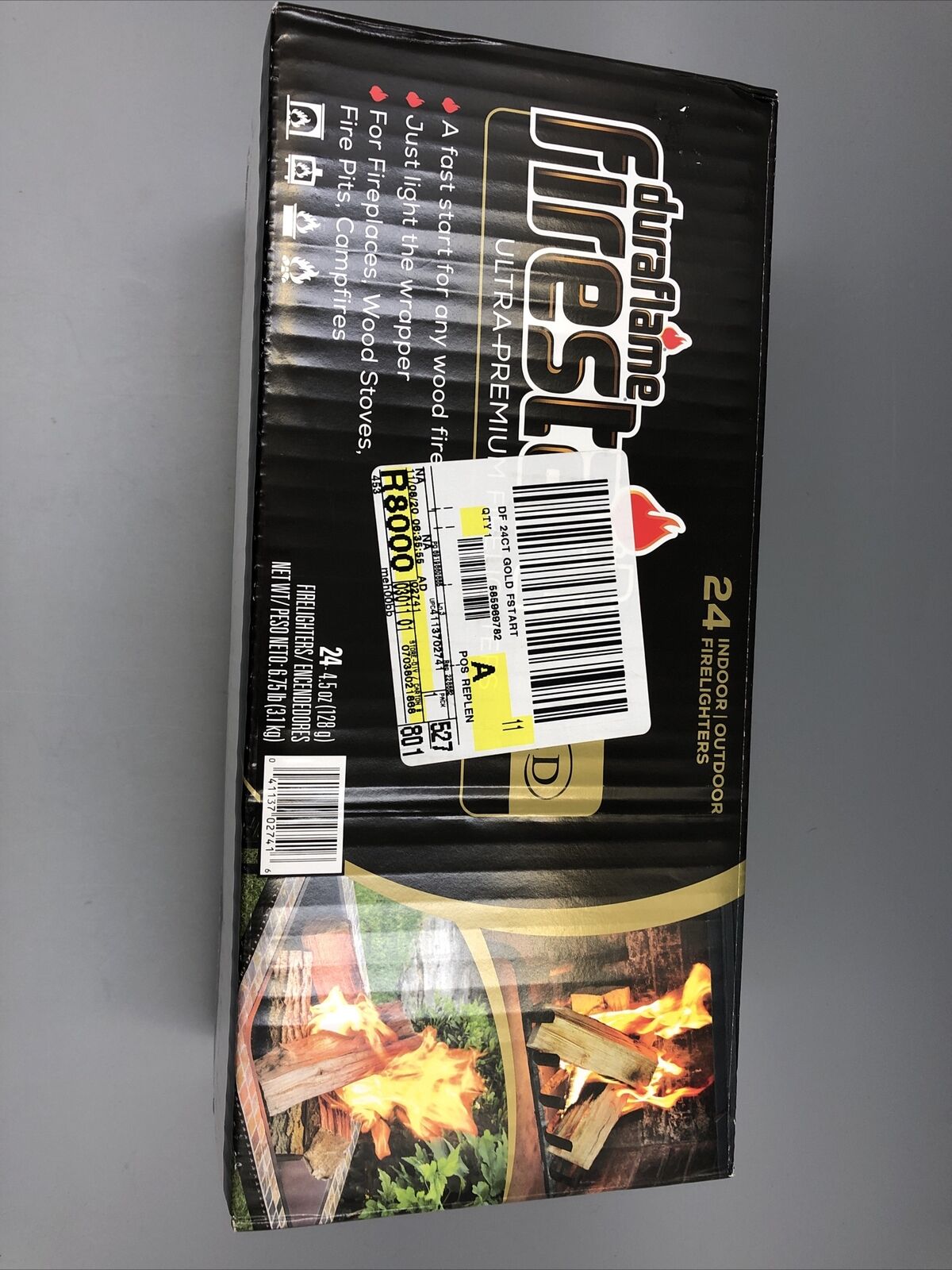 Fire Logs Duraflame Firestart Gold Ultra Premium 24-Pk Indoor/Outdoor - New! - Fresh Stock Dated December 2025
