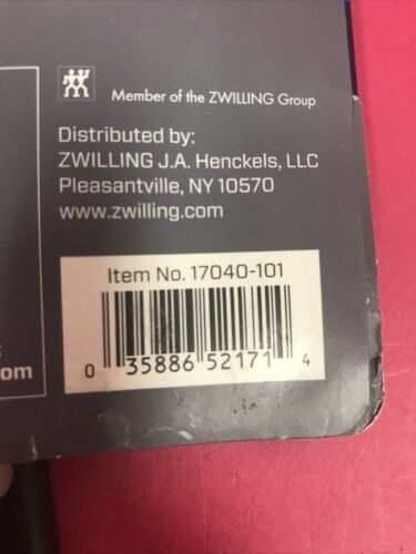 HENCKELS Paring Knife, 4 Inch Black 1895 collection German Steel (1714) - Fresh Stock Dated January 2026