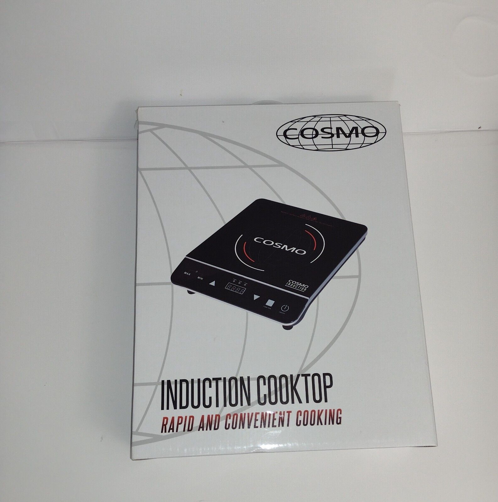 Cosmo Portable Electric Induction Cooktop 1800w Rapid Heating Sensor LED Display - Fresh Stock Dated February 2026