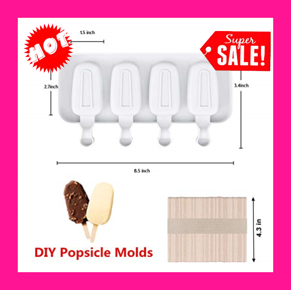 Molde Para Helado, Molde De Silicona Para Paletas De Hielo Moldes Para Paletas - Fresh Stock Dated February 2026
