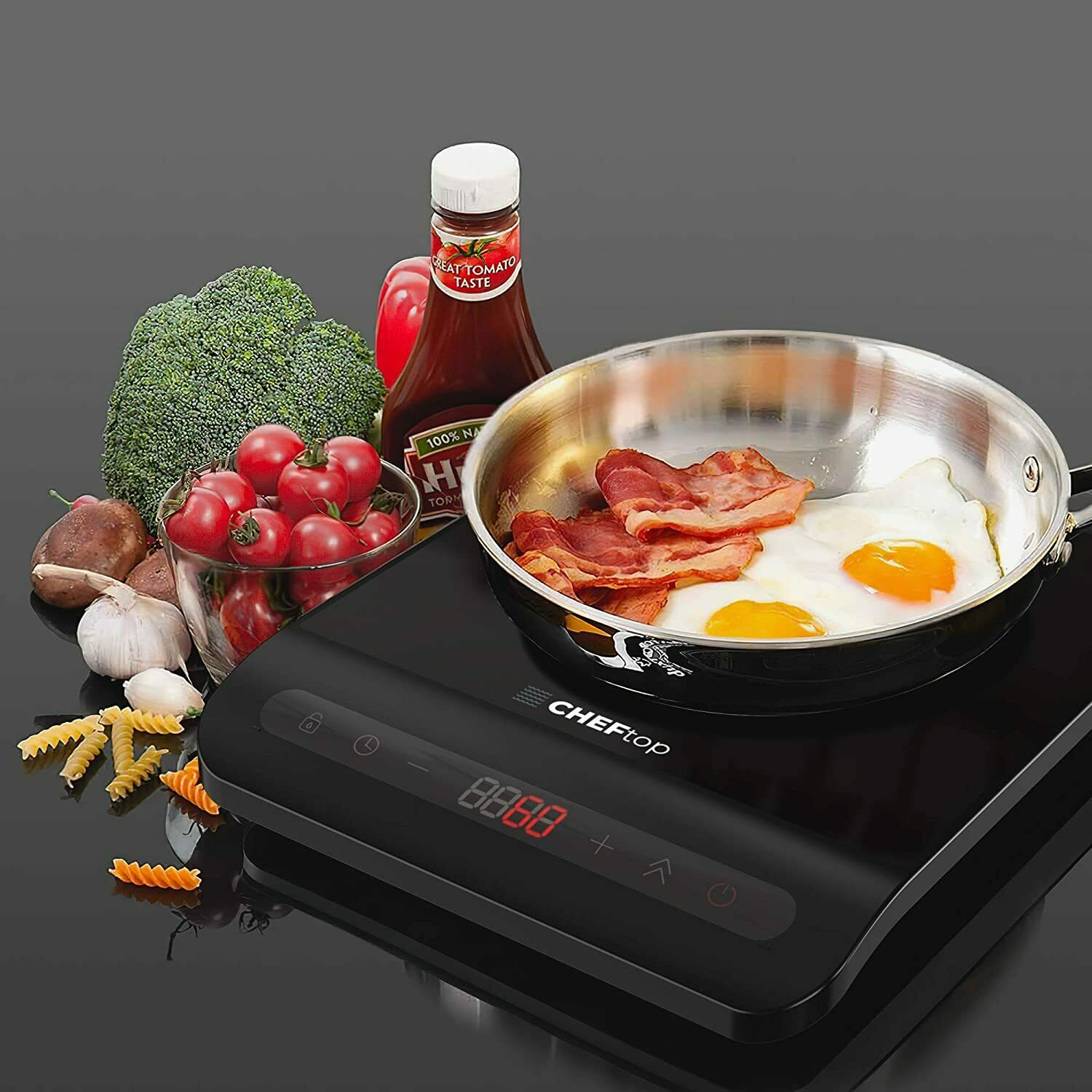 Drinkpod Cheftop Induction Cooktop Portable Induction Single Burner - Curved - Fresh Stock Dated February 2026