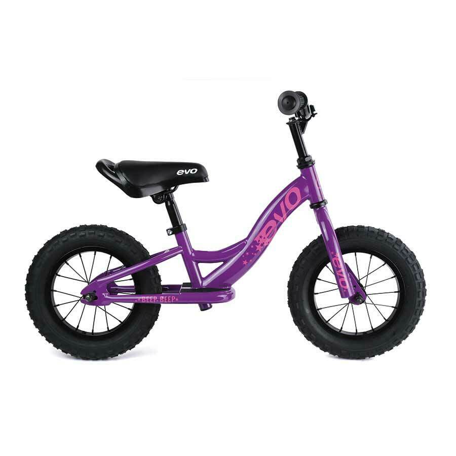 EVO, Beep Beep, Push Bike, 12-1/2'', Purpling Purple - Fresh Stock Dated January 2026