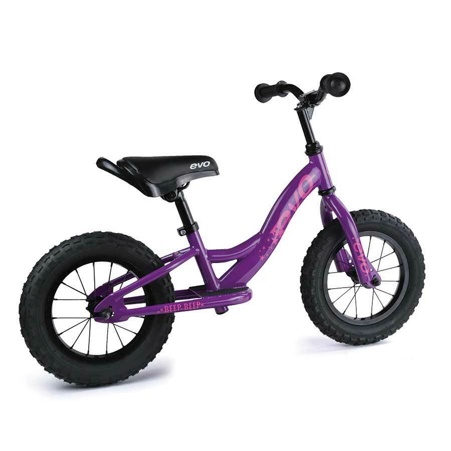 EVO, Beep Beep, Push Bike, 12-1/2'', Purpling Purple - Fresh Stock Dated January 2026