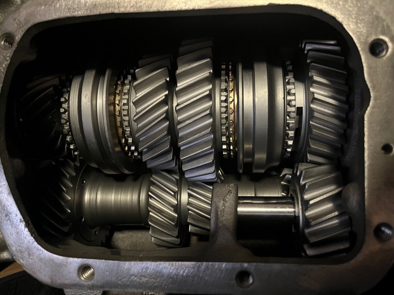 Restored GM 2.85 1st Gear Saginaw 3 Speed Manual Transmission 10 x 27 - Fresh Stock Dated December 2025