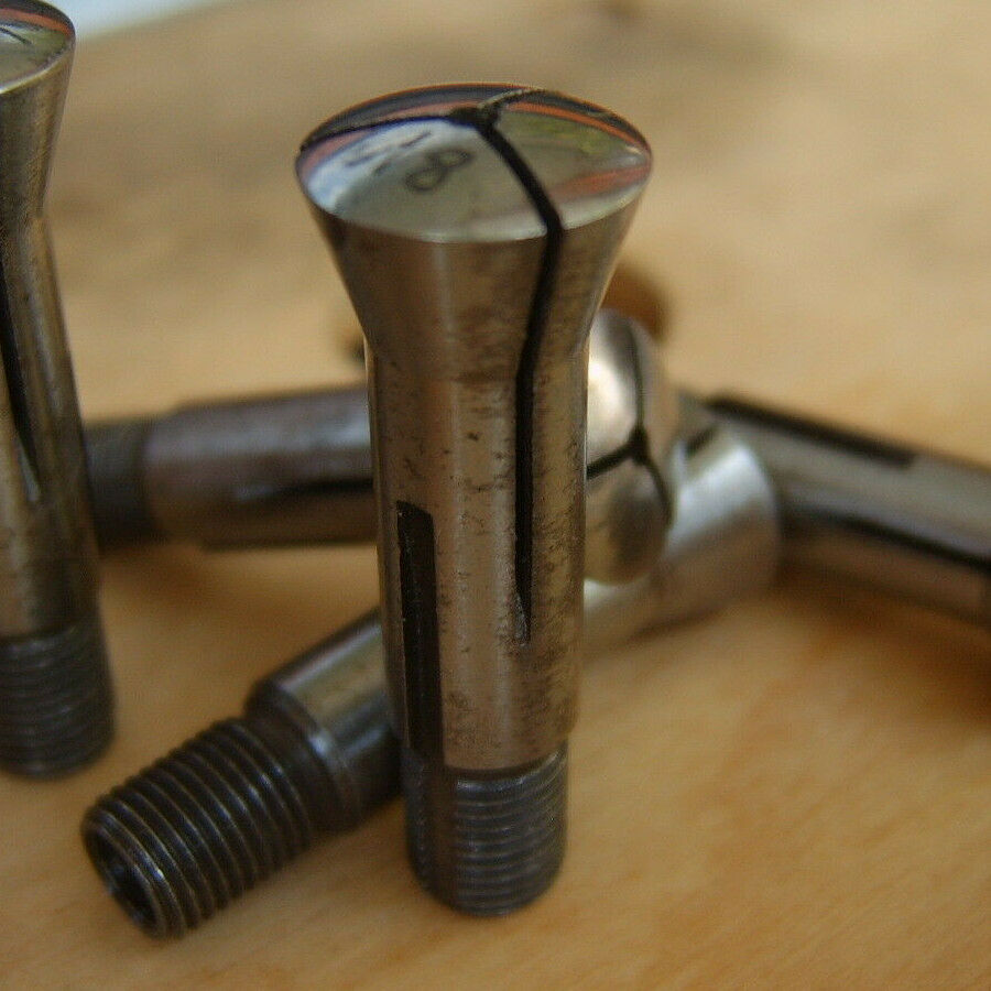 8mm Watchmakers Lathe Collet     *** thread M7 x 0,75 *** - Fresh Stock Dated December 2025