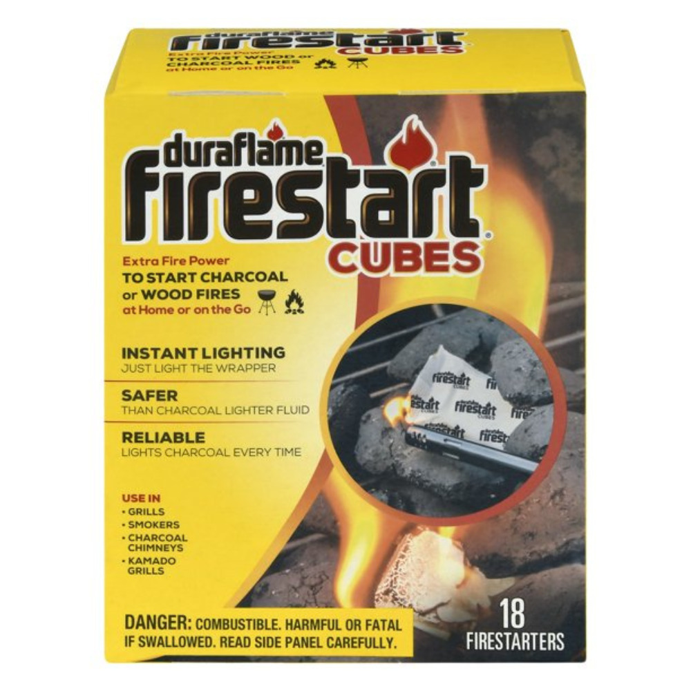 Duraflame Firestart Cubes 36 Pack, Fire Starters for Wood or Charcoal, Yellow - Fresh Stock Dated December 2025