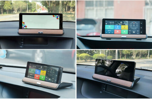 Android 4G Wifi GPS Car Center Console DVR Parking Monitor Dual Lens Nav. 8