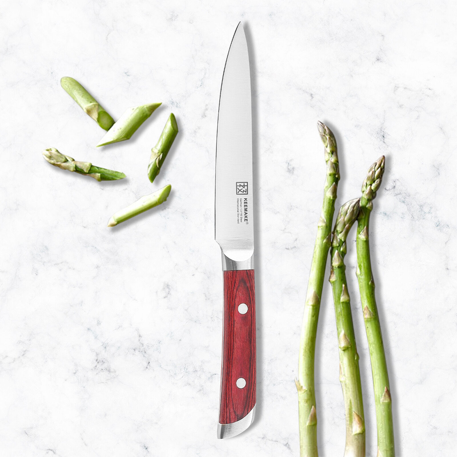 5 inch Utility Knife German stainless steel Kitchen Chef's Cutlery Steak Slicing - Fresh Stock Dated February 2026