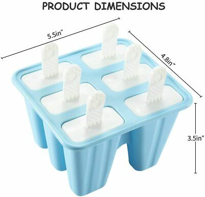 Molde De Silicona Para Helados Hacer Con 50 Palitos Maquina 6 Orificios Bandeja - Fresh Stock Dated February 2026