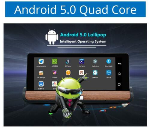 Android 4G Wifi GPS Car Center Console DVR Parking Monitor Dual Lens Nav. 8