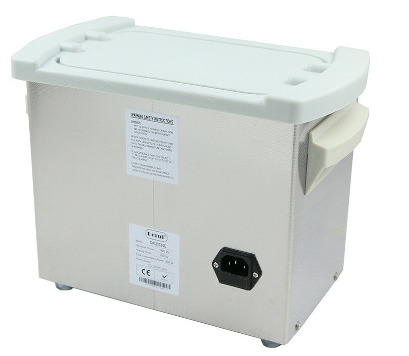 Home Stainless Ultrasonic Cleaner 3L Solution Bath For Clean Watch Jewelry Parts - Fresh Stock Dated December 2025