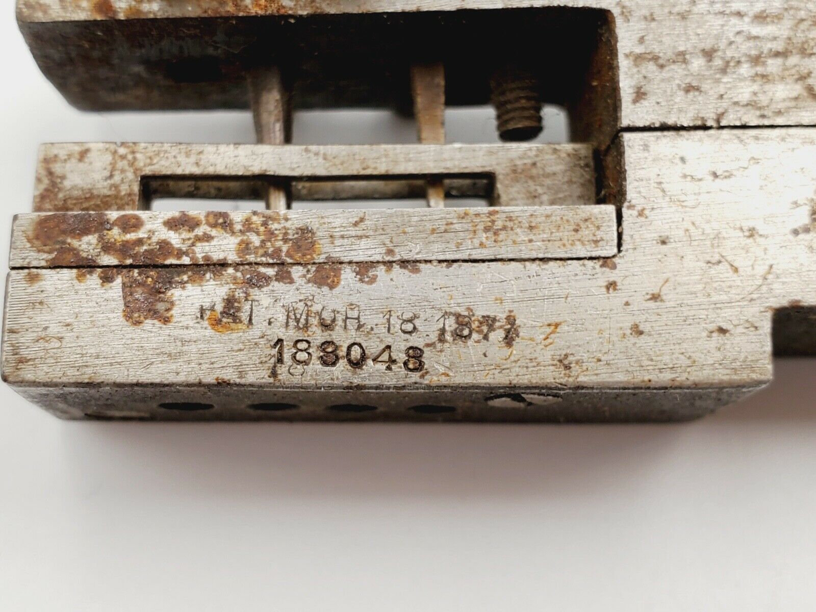 Pat.1877 W F Foster Large Watchmaker Mainspring Punch Plier Bench Repair Tool - Fresh Stock Dated December 2025