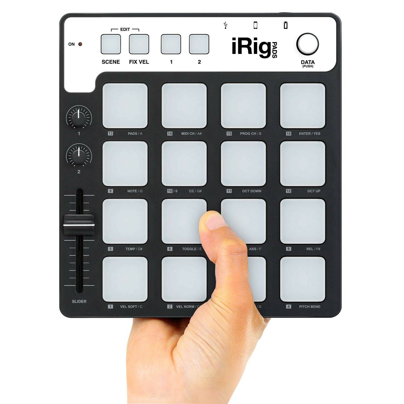 iRig Pads Pad-style MIDI Groove Controller for iPhone, iPad, iPod touch Mac & PC - Fresh Stock Dated December 2025