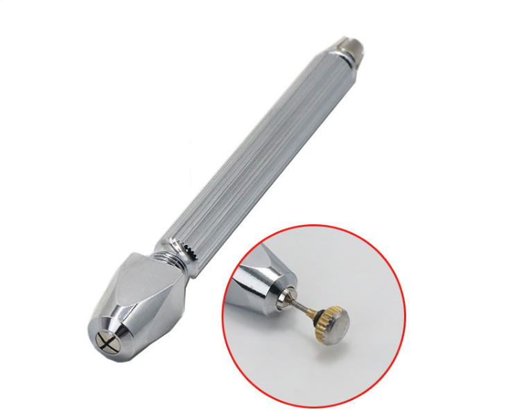 F1842 Pin Vise with Square Head 0.15 to 2.0mm with Knurled Handle for Grip - Fresh Stock Dated December 2025