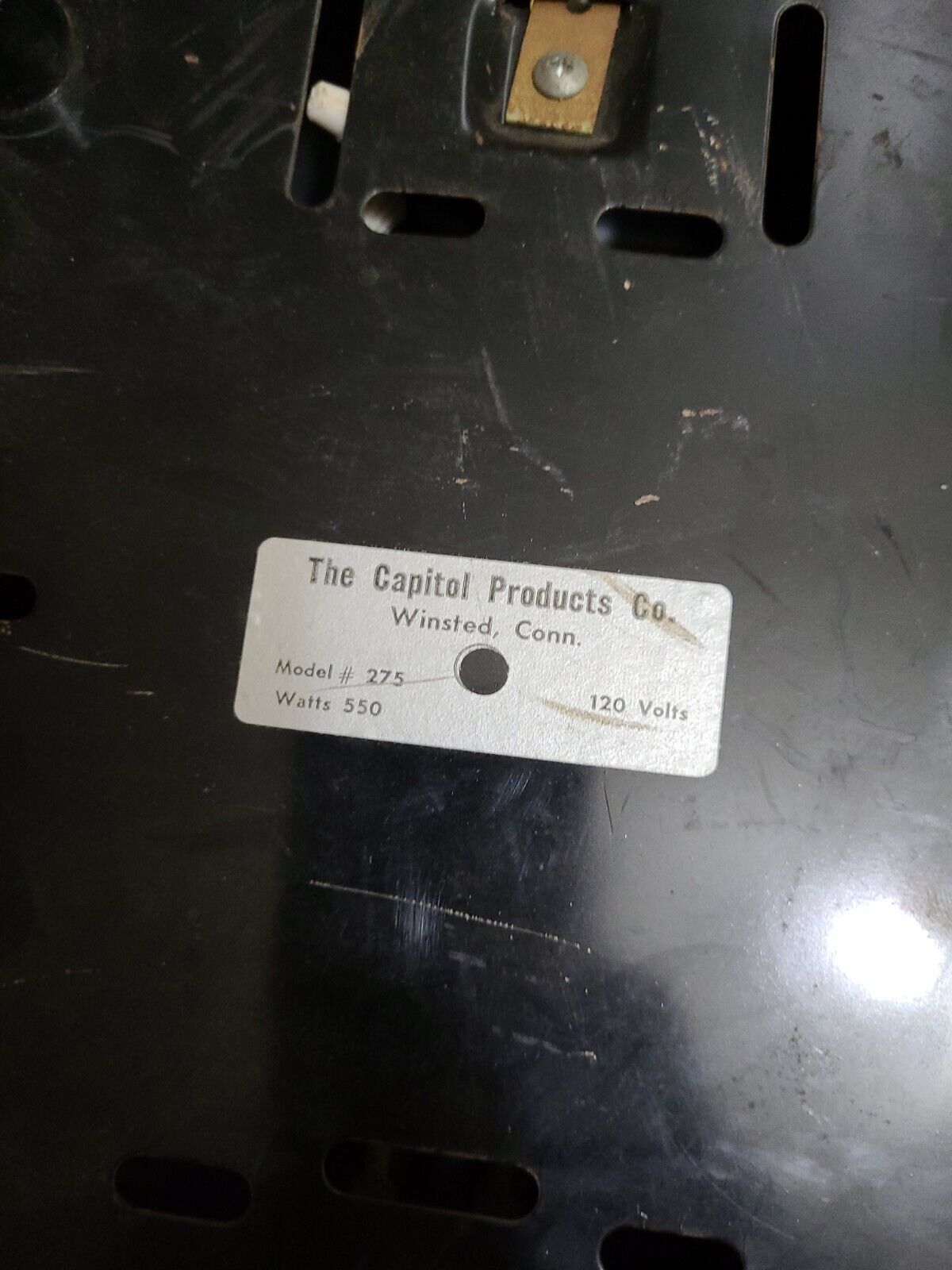 Vintage Capitol Model 275 Single Burner Electric Hot Plate  Made In USA  Tested - Fresh Stock Dated February 2026