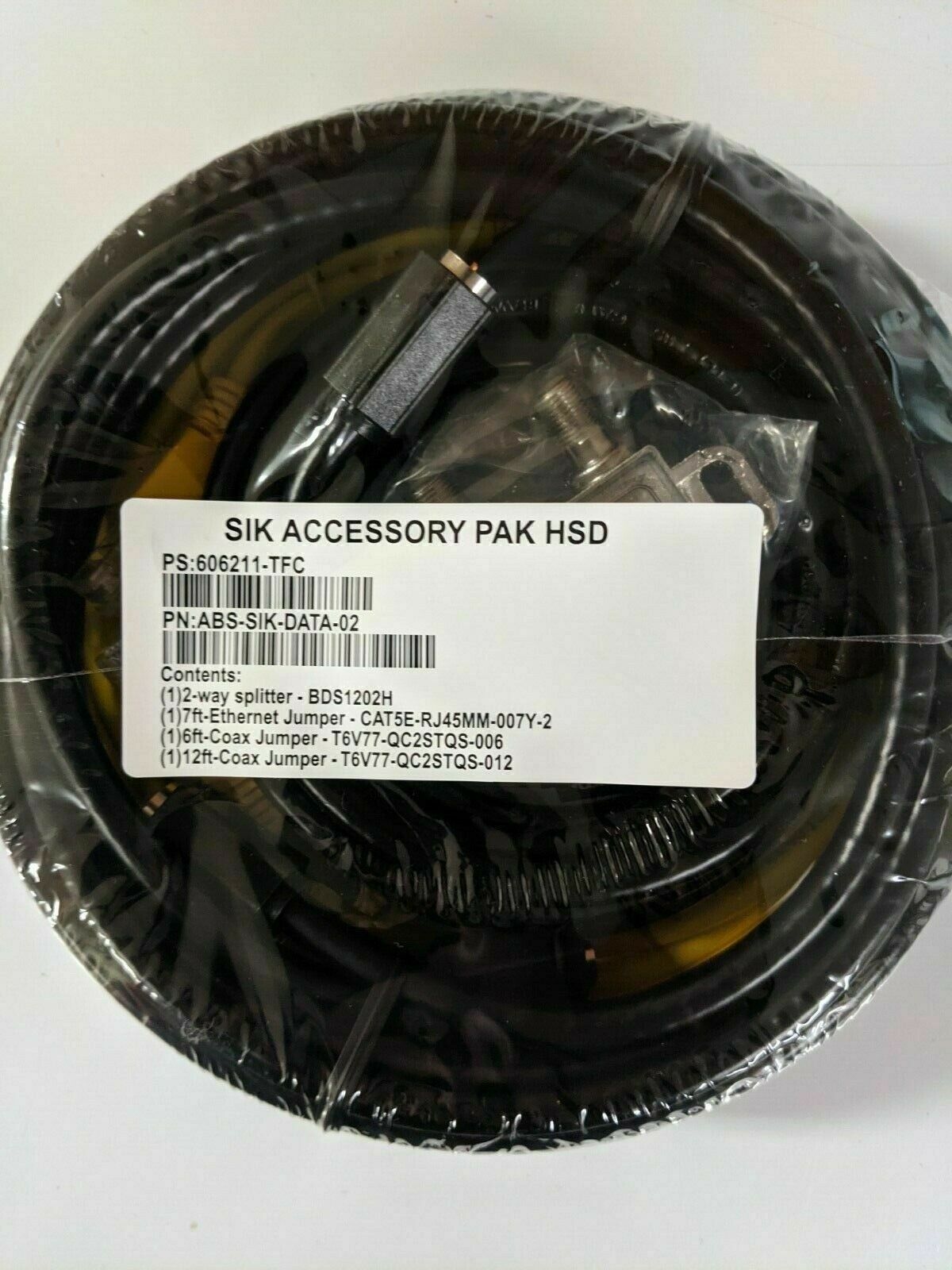 New SIK Accessory Pack HSD for Data, 6ft and 12ft Coax, 7ft ethernet, splitter - Fresh Stock Dated December 2025