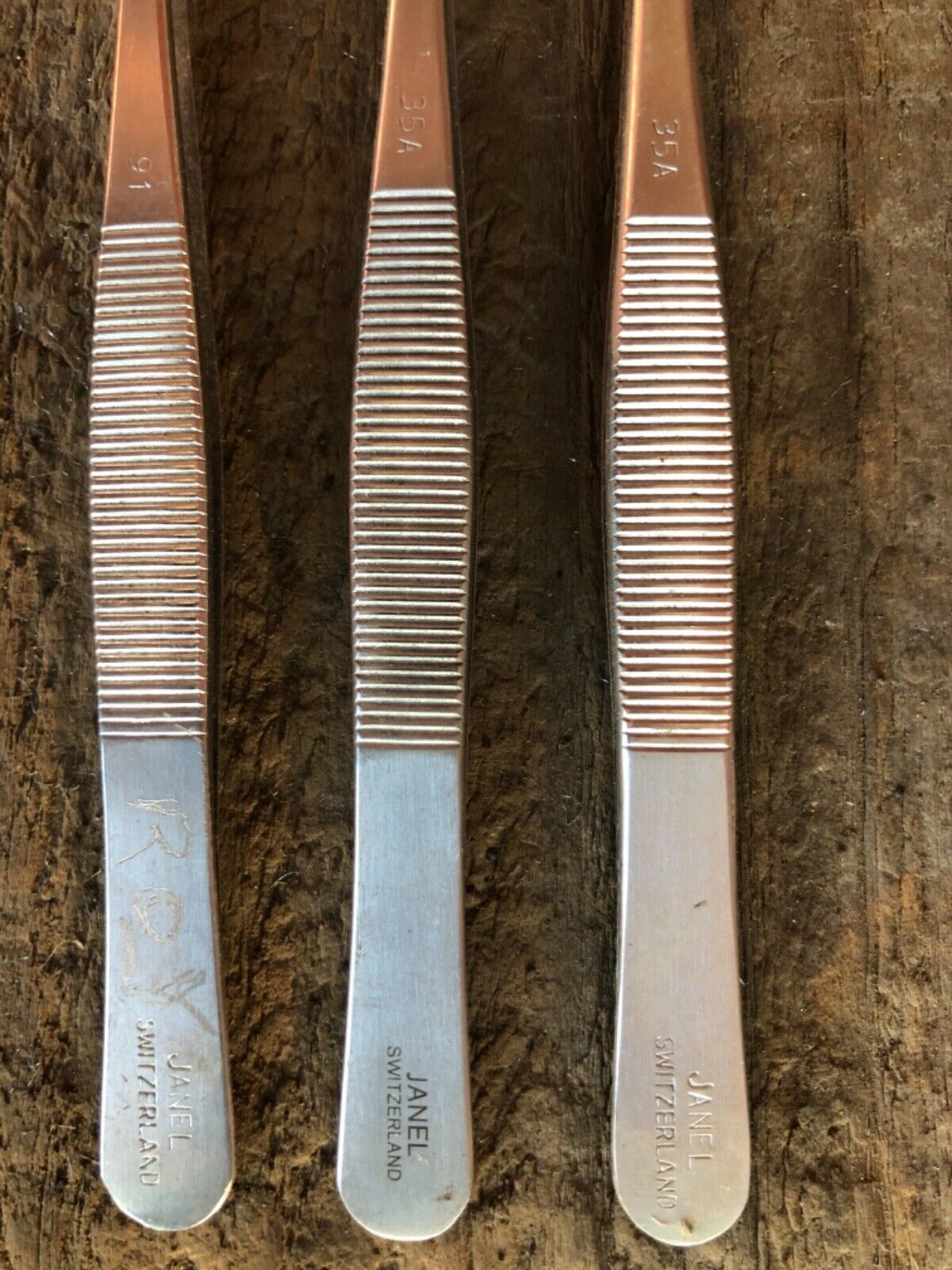 VINTAGE JANEL ANTI-MAGNETIC & ANTI ACID TWEEZERS (MADE IN SWITZERLAND) - Fresh Stock Dated December 2025