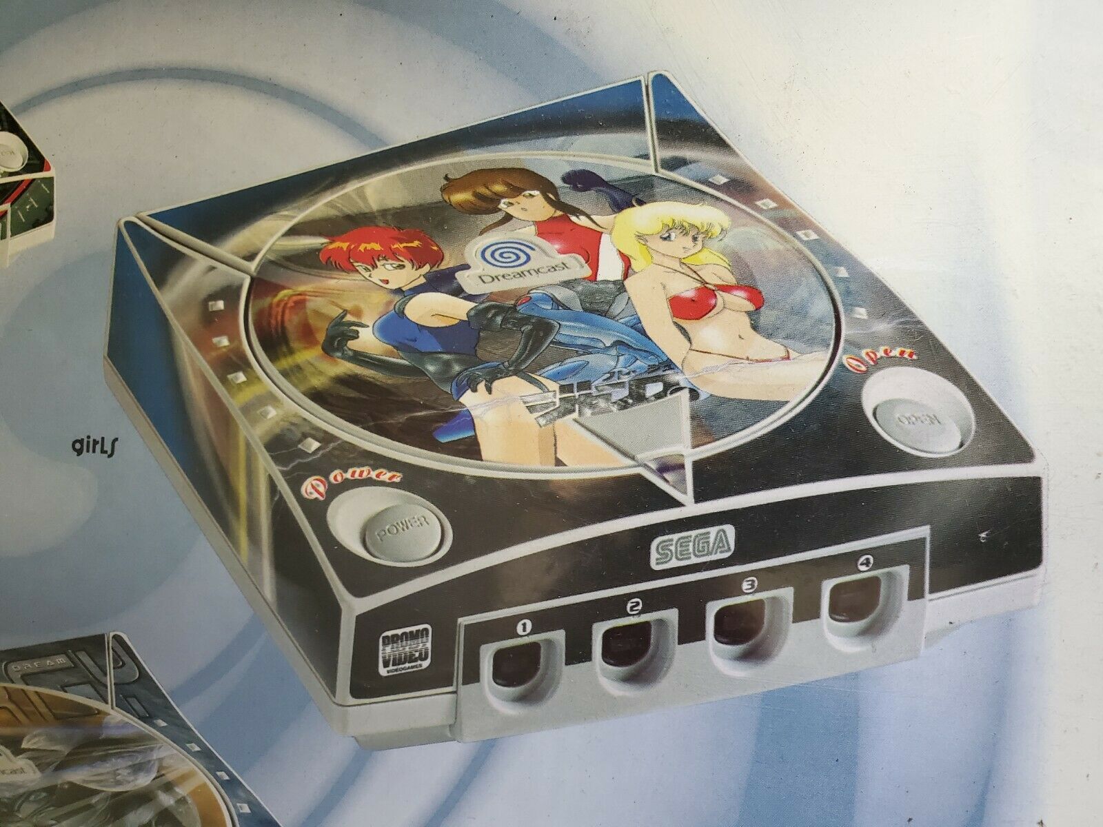 NEW FACTORY SEALED ANIME GRAPHIC KIT SKIN SKICKERS FOR SEGA DREAMCAST        #H1 - Fresh Stock Dated February 2026