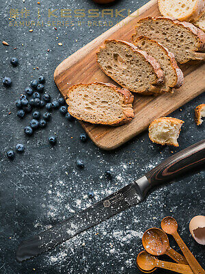 Kessaku 8-Inch Bread Knife - Samurai Series - High Carbon 7Cr17MoV Steel - Fresh Stock Dated January 2026