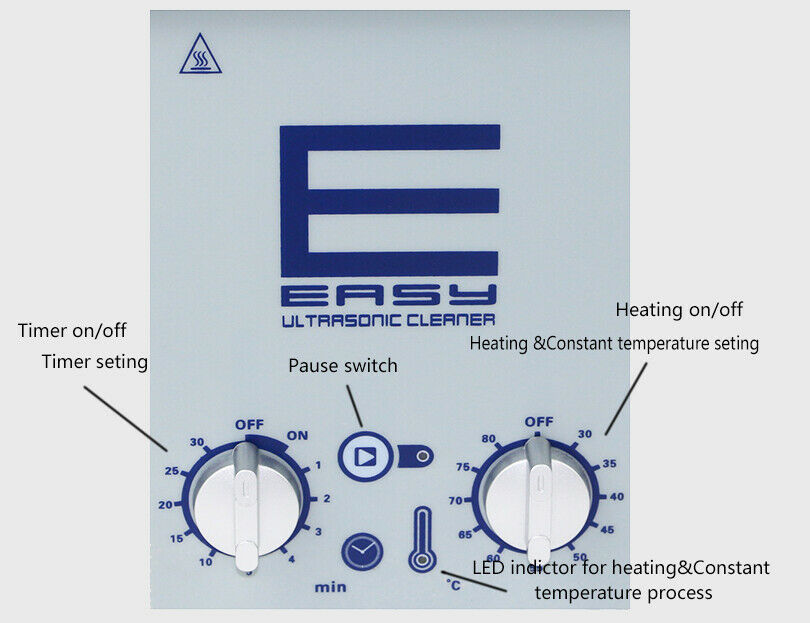 Home Stainless Ultrasonic Cleaner 3L Solution Bath For Clean Watch Jewelry Parts - Fresh Stock Dated December 2025