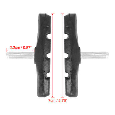 2 Pair Cantilever Bike Brake Pads Threadless Post Mountain Bike MTB 70mm - Fresh Stock Dated December 2025