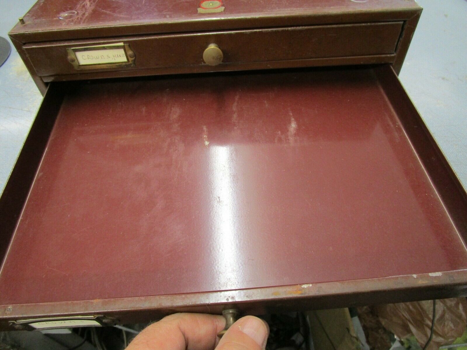 Vintage Swartchild 3 Drawer Metal Watch Parts Cabinet Watchmaker Repair Parts - Fresh Stock Dated December 2025